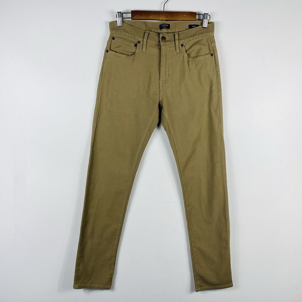 J. Crew Size 28x30 Slim Fit Flex Comfort Jeans Tan AW049